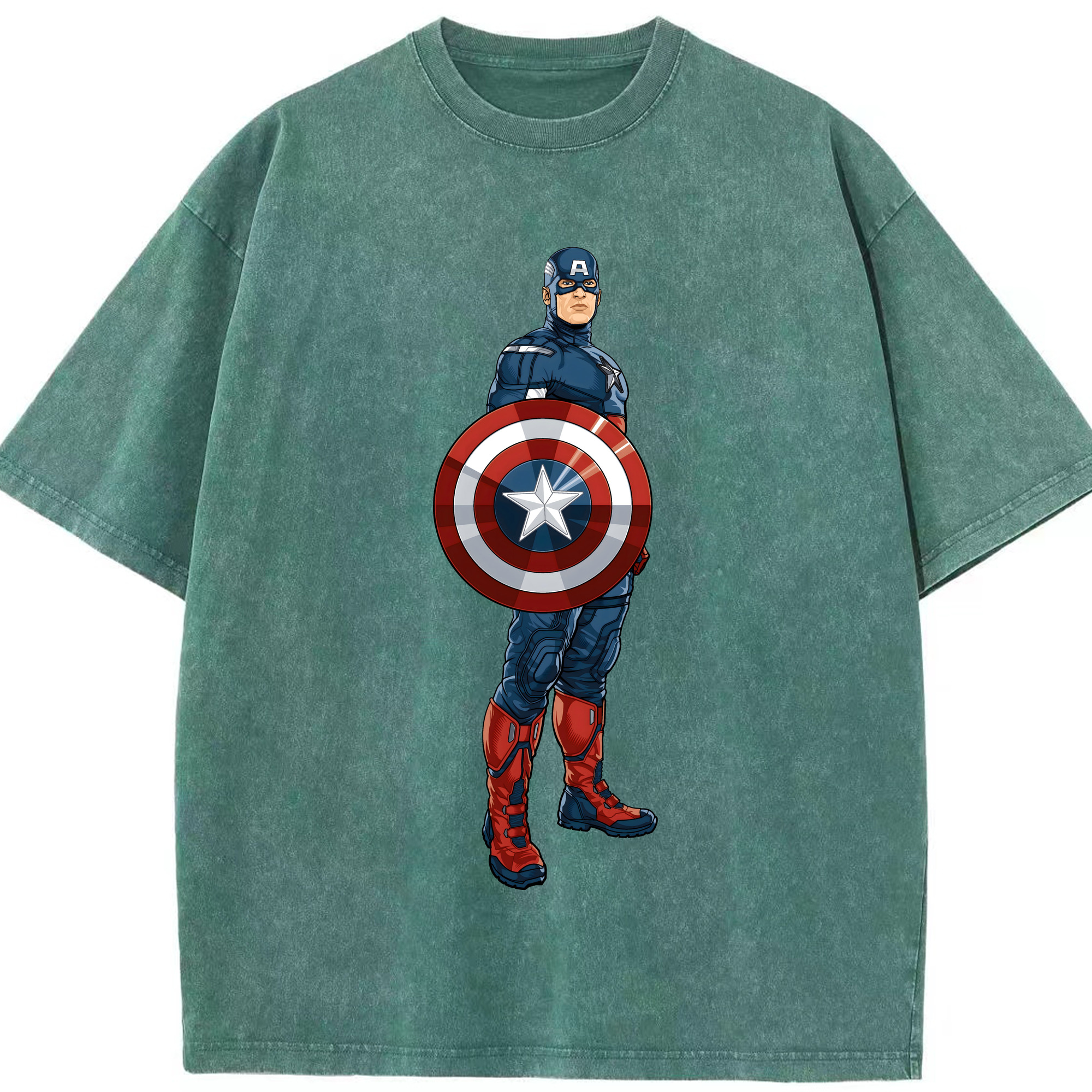 （画像用） アベンジャーズ The Avengers 綿100% ヴィンテージ風 半袖Tシャツ（フロントプリント）